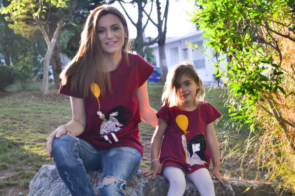 Mama tochter outfit Matching outfit Girl with balloon Mother's Day gift Mother and daughter matching clothes Mother's Day shirt