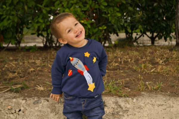 Personilized custom rocket sweatswirt Rocket applique Spacecraft applique Rocket shirt Sweatshirt for toddlers Spacecraft and planets