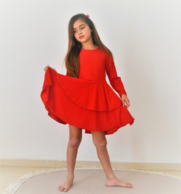 Valentine's dress Heart back dress Red Love dress Romantic dress Girl's dress Party dress Spring dress Toddler's dress Valentine's Day